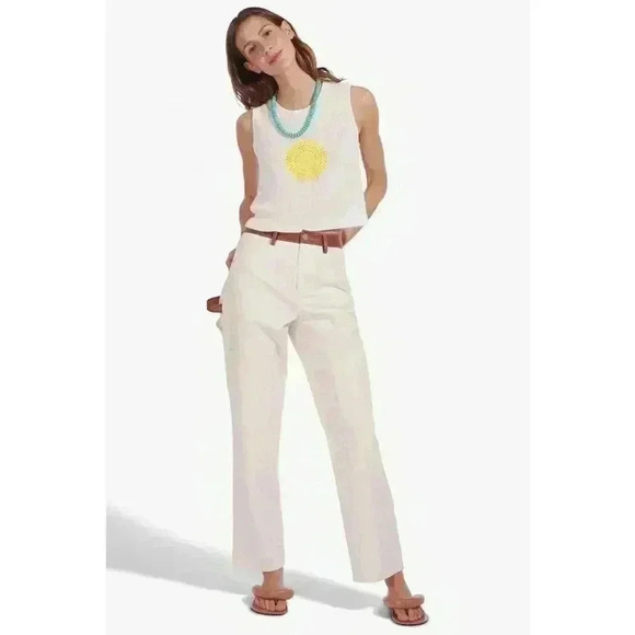 New STAUD Apollo Pants, Cream Size 6 New With Tags - Picture 3 of 10